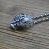 Skull Moth Butterfly Necklace Halloween Gift