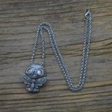 Skull Moth Butterfly Necklace Halloween Gift