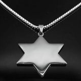 Wicca Evil Eye Hexagram Star of David Necklace