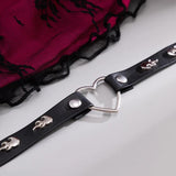 Europe & US Sweet Loving Heart Necklace Halloween Collarbone Sexy Chain