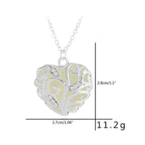 Heart Pendant Glow In The Dark Necklace for Women