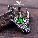 Evil Eye Skull Hand Paw Pendant Necklace Men Women - Halloween Gift