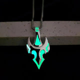 Luminous Cross Anchor Pendant Men Hip Hop Accessories