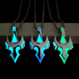 Luminous Cross Anchor Pendant Men Hip Hop Accessories