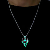 Luminous Cross Anchor Pendant Men Hip Hop Accessories