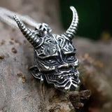 Goth Punk Skull Fangs Necklace Stainless Steel Halloween Cosplay Jewelry