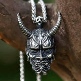 Goth Punk Skull Fangs Necklace Stainless Steel Halloween Cosplay Jewelry