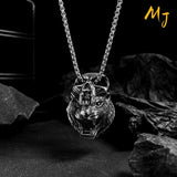 Vintage Wolf Head Necklace Punk Gothic Hip Hop Male Female Party Gift Jewelry