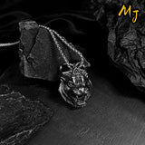 Vintage Wolf Head Necklace Punk Gothic Hip Hop Male Female Party Gift Jewelry