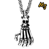 Gothic Devil Skull Head Necklace Pendant Chain Halloween Jewelry Gift