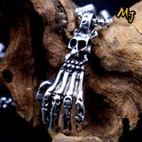 Gothic Devil Skull Head Necklace Pendant Chain Halloween Jewelry Gift