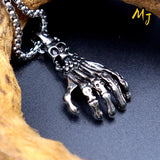 Gothic Devil Skull Head Necklace Pendant Chain Halloween Jewelry Gift