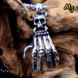 Gothic Devil Skull Head Necklace Pendant Chain Halloween Jewelry Gift