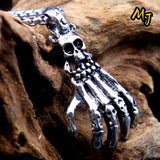 Gothic Devil Skull Head Necklace Pendant Chain Halloween Jewelry Gift