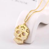 Titanium Steel Mexican Skeleton Unisex Necklace