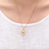 Titanium Steel Mexican Skeleton Unisex Necklace