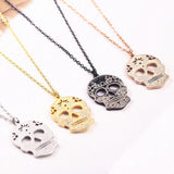 Titanium Steel Mexican Skeleton Unisex Necklace