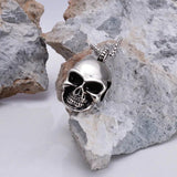 Halloween Skull Necklaces for Men Geometric Stainless Steel Chains Choker