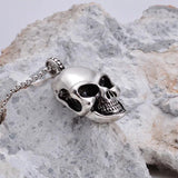Halloween Skull Necklaces for Men Geometric Stainless Steel Chains Choker