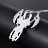 Stainless Steel Skull Grim Reaper Pendant Necklace Men Punk Gothic Halloween Cos