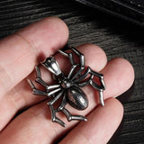 Vintage Spider Insect Punk Rock Pendant Necklace Halloween Gift