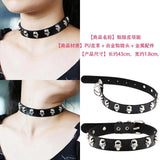 Punk Bat Necklace Choker Kit PU Leather Heart Punk Goth Love Wing Jewelry