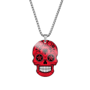 Skull Woman Necklaces Jewelry Halloween Long Women Necklace Chain Pendant Ladies
