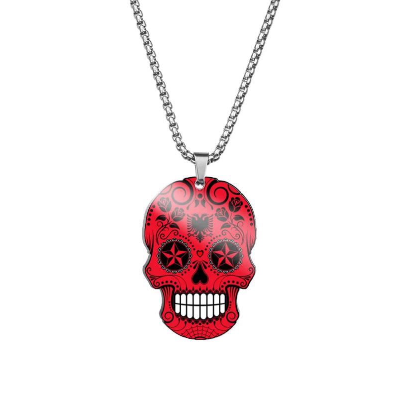 Skull Woman Necklaces Jewelry Halloween Long Women Necklace Chain Pendant Ladies