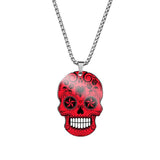 Skull Woman Necklaces Jewelry Halloween Long Women Necklace Chain Pendant Ladies