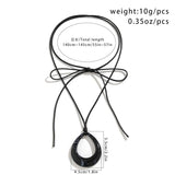 Gothic Oval Pendant Choker Necklace Women Halloween Jewelry