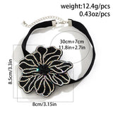 Exaggerated Goth Rose Flower Choker Necklace Women Ladies Clavicle Chain