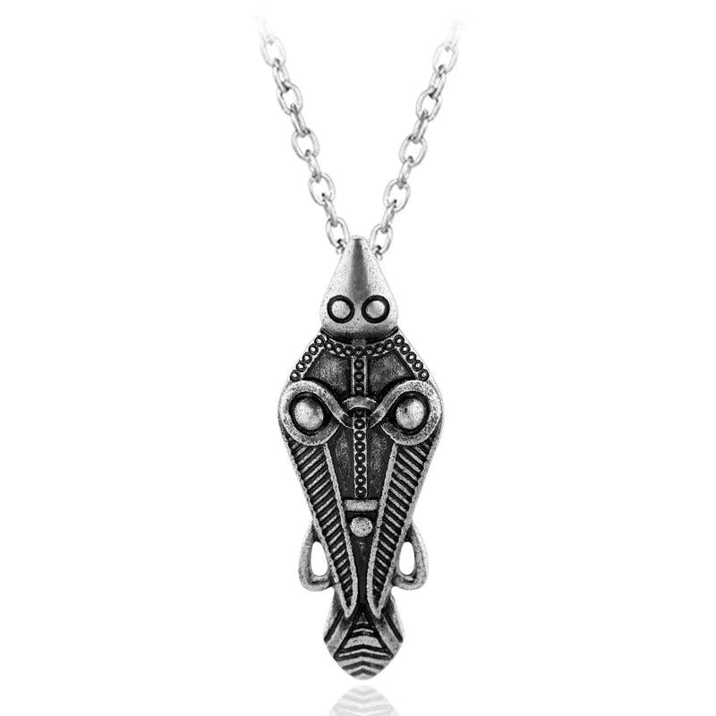 Vintage Viking Insect Pendant Necklace Men Halloween Party Jewelry