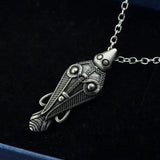 Vintage Viking Insect Pendant Necklace Men Halloween Party Jewelry