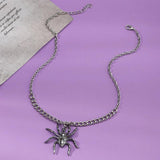 Retro Halloween Spider Necklace For Women