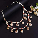Cowrie Shell Layer Necklace Women Bib Necklace for Beach Costume