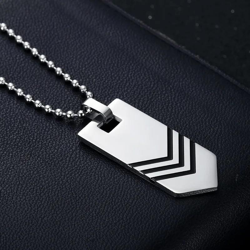 Arrow Pendant Necklace Chain Hip Hop Rock Jewelry Gift