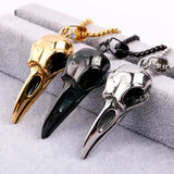 Stainless Steel Eagle Head Necklace Hip Hop Men's Pendant