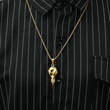 Stainless Steel Eagle Head Necklace Hip Hop Men's Pendant