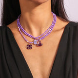 Bohemian Ghost Pendant Necklace for Women