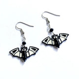 Gothic Punk Bat Enamel Pendant Necklace