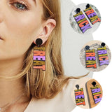 Halloween Earrings Spooky Drop Dangle Asymmetrical Women