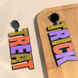 Halloween Earrings Spooky Drop Dangle Asymmetrical Women