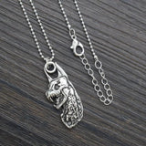 Vintage Alloy Monster Pendant Necklace for Halloween