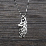 Vintage Alloy Monster Pendant Necklace for Halloween