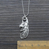 Vintage Alloy Monster Pendant Necklace for Halloween