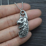 Vintage Alloy Monster Pendant Necklace for Halloween