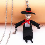 Skull Doll Necklace Halloween Jewelry