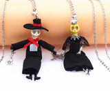 Skull Doll Necklace Halloween Jewelry