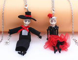 Skull Doll Necklace Halloween Jewelry