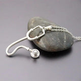 DIY 3D Funny Stethoscope Stainless Steel Custom Necklace